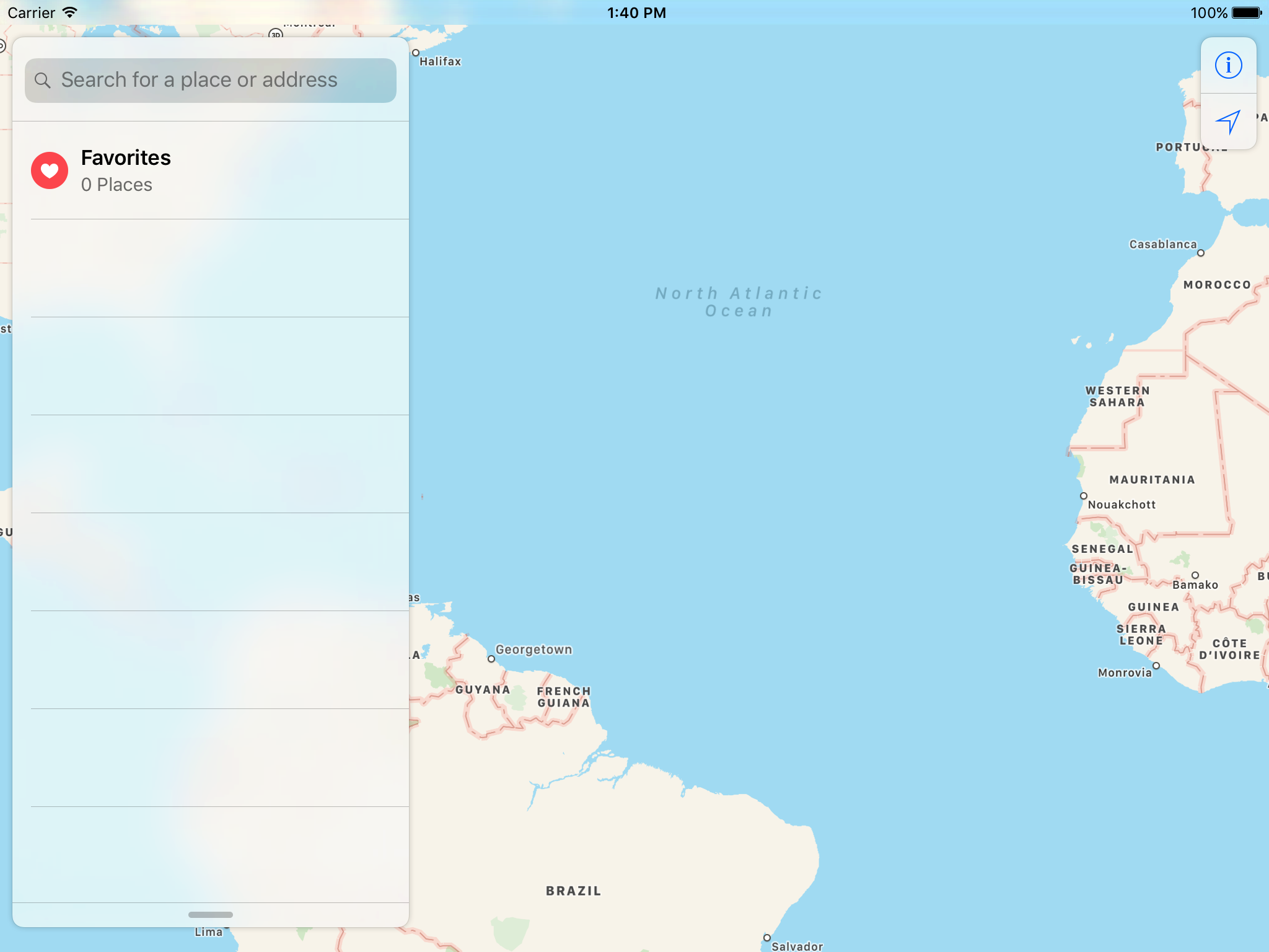 iOS 10 Maps app